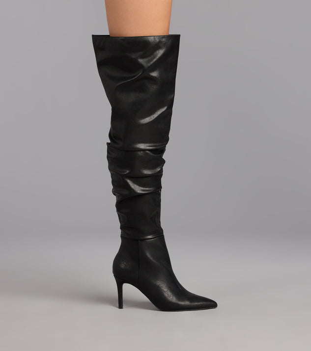 This piece brings trend-right energy to the Season’s Sleek Thigh-High Stiletto Boots, perfect for fall outfits that stand out.