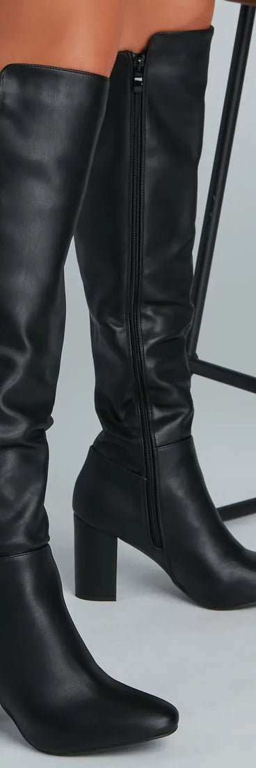 Western Vibes Faux Leather Boots