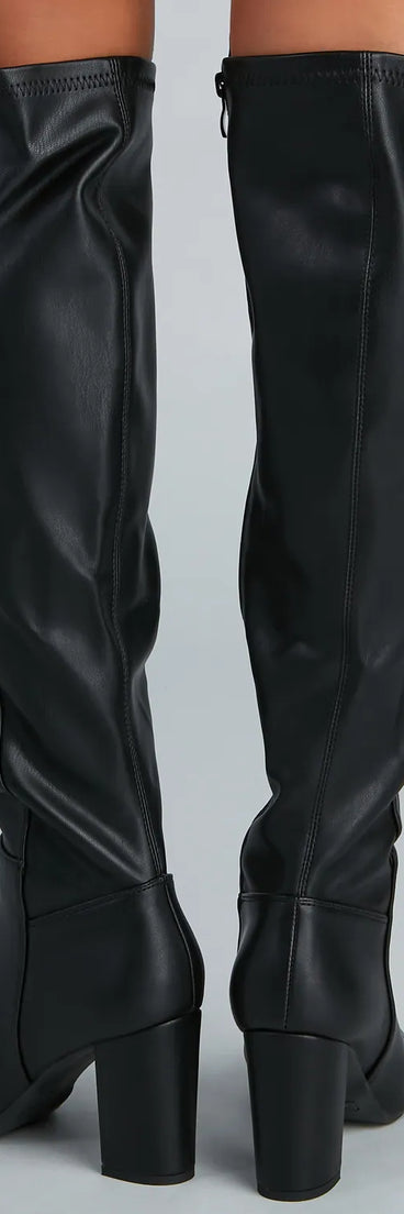 Western Vibes Faux Leather Boots