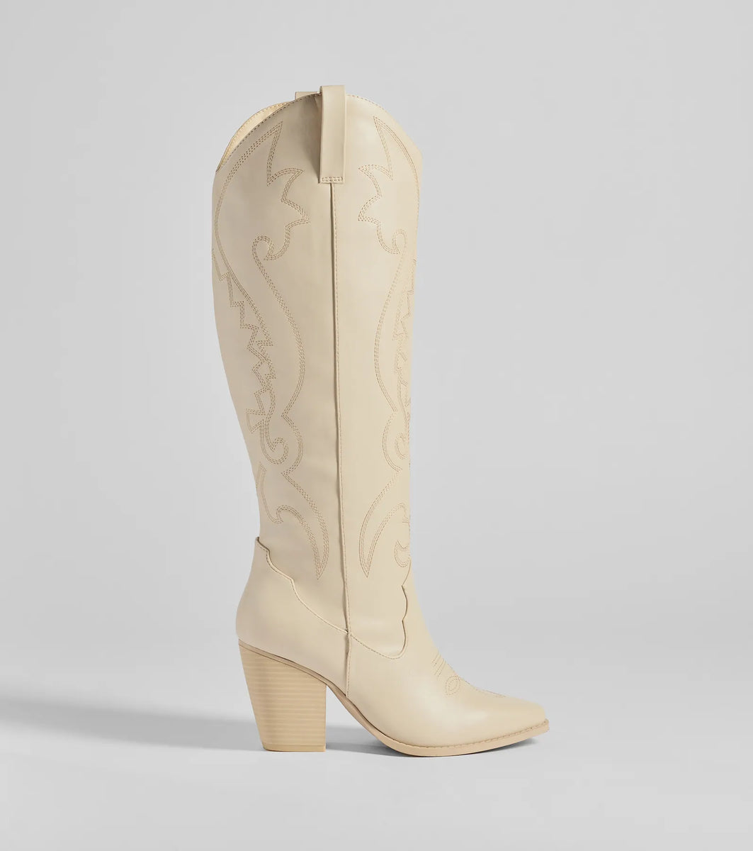 Western Flair Under-The-Knee Boots | Windsor