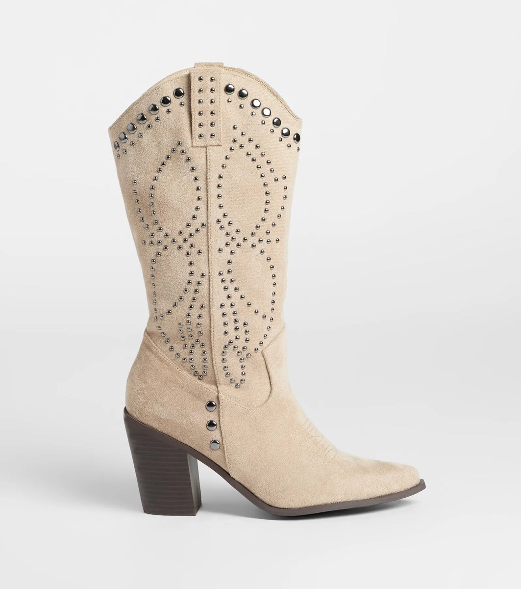 Moving Along Studded Cowboy Boots | Windsor
