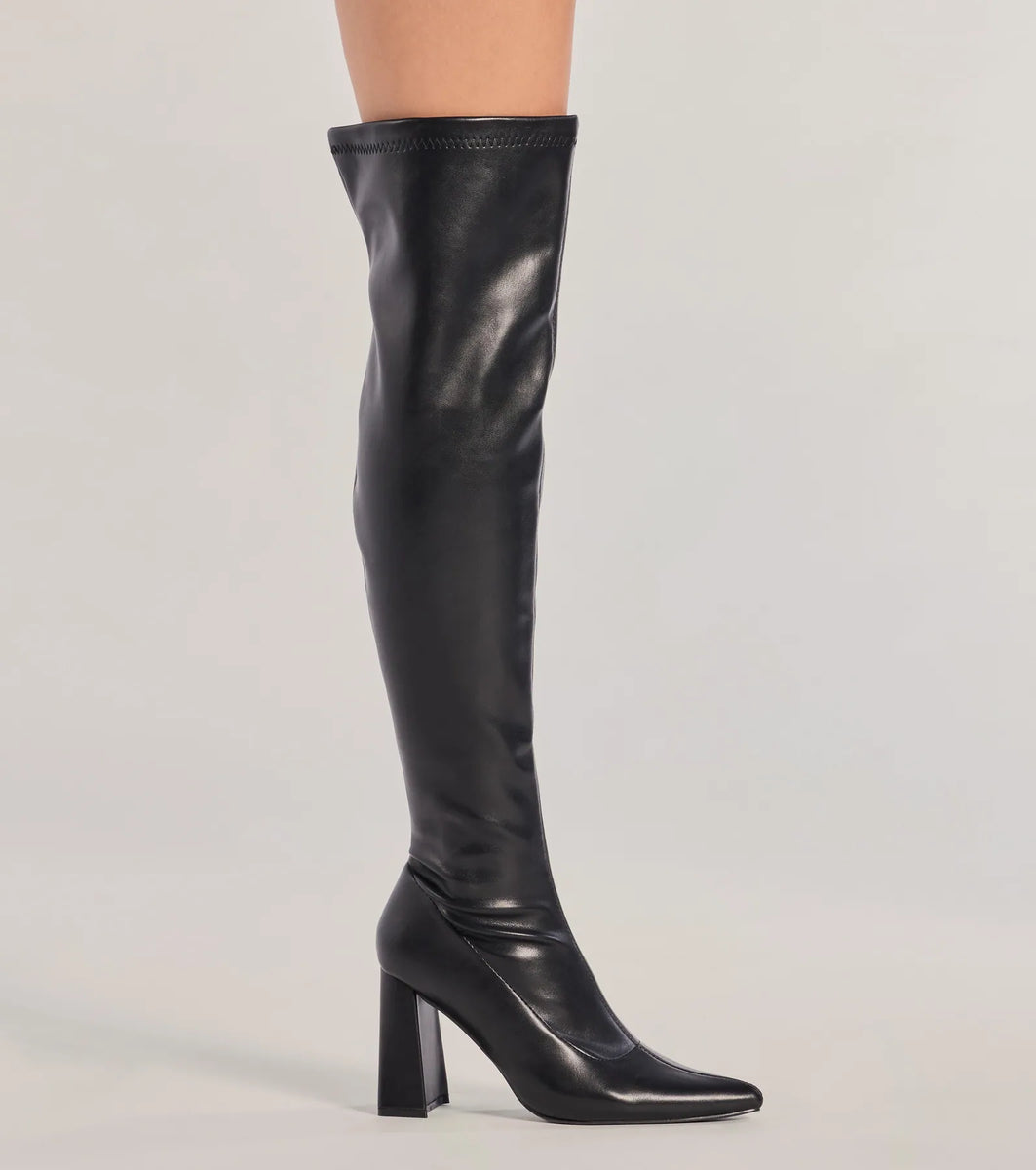 Chic Block Heels Boots - Elevate Your Style
