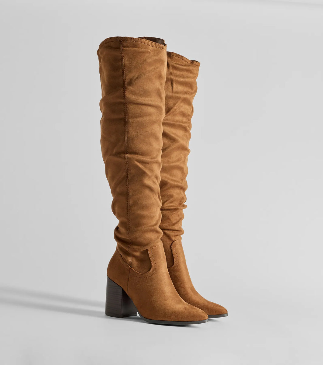 [NEGATIVETHREE] Slouchy Long Boots ☆送料込☆ Fab Slouched Over-The-Knee Boots | Windsor