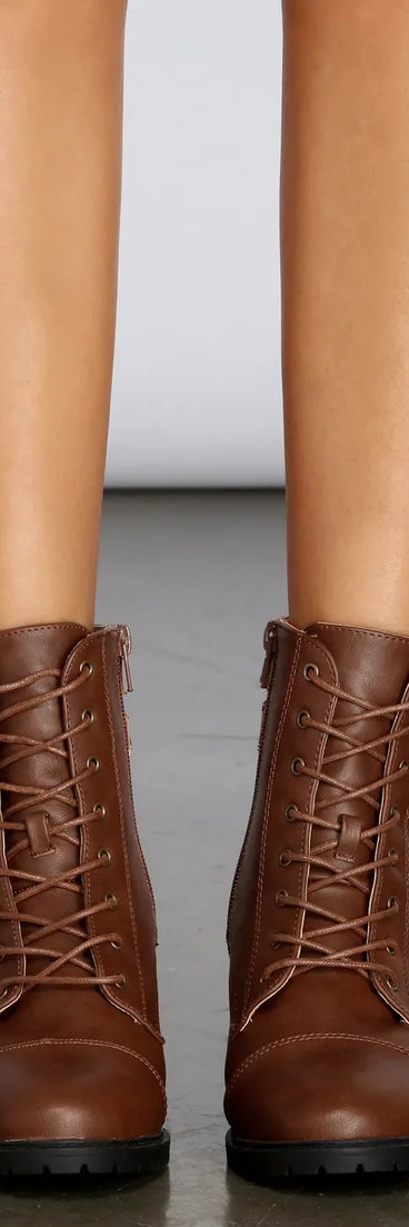 True To Me Faux Leather Booties