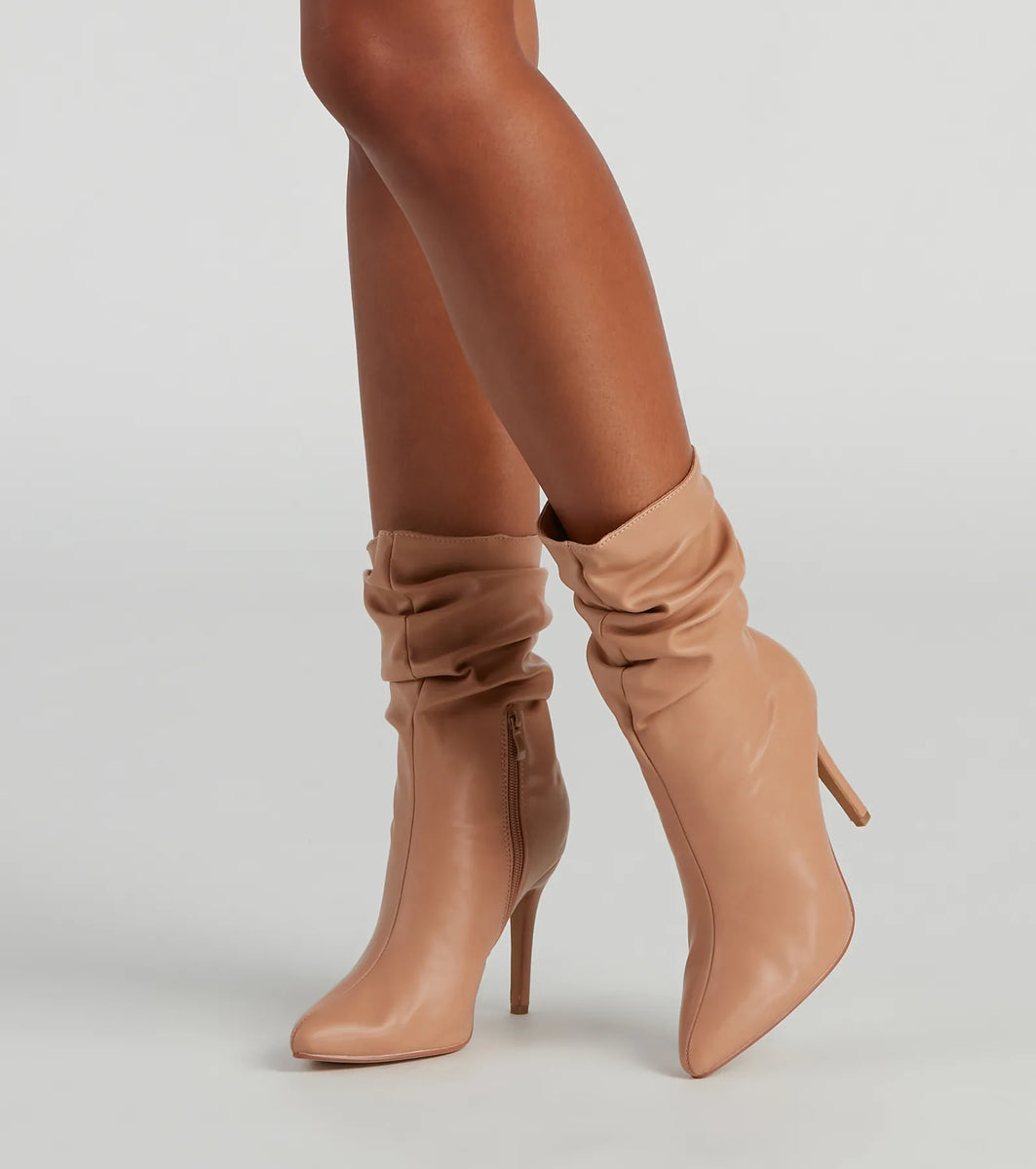 Stiletto Slouchy Boots