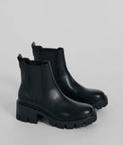 High Stakes Faux Leather Lug Booties