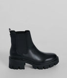 High Stakes Faux Leather Lug Booties