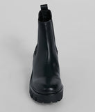 High Stakes Faux Leather Lug Booties