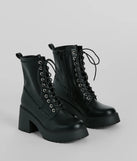 Tough Girl Chic Platform Combat Lug Booties