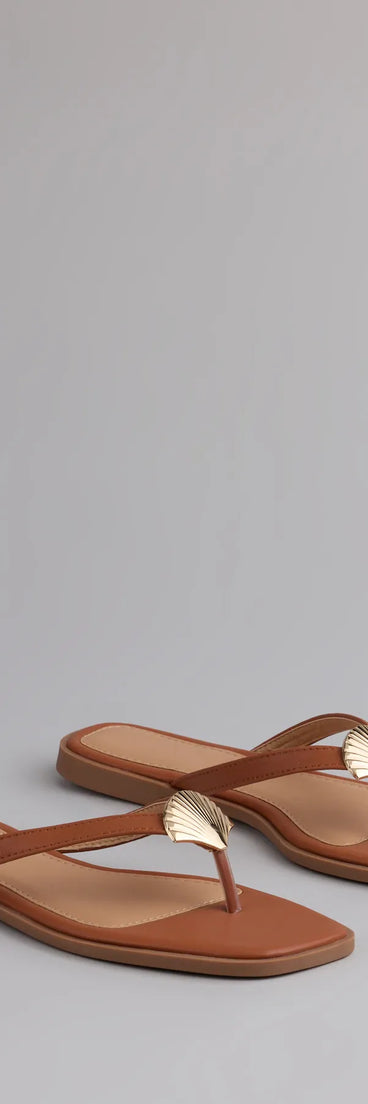 Golden Hour Seashell Sandals