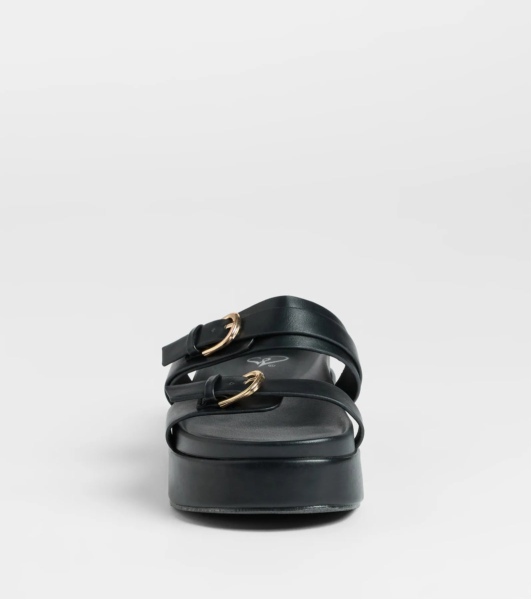 On A New Level Buckle Strappy Platform Sandals | Windsor