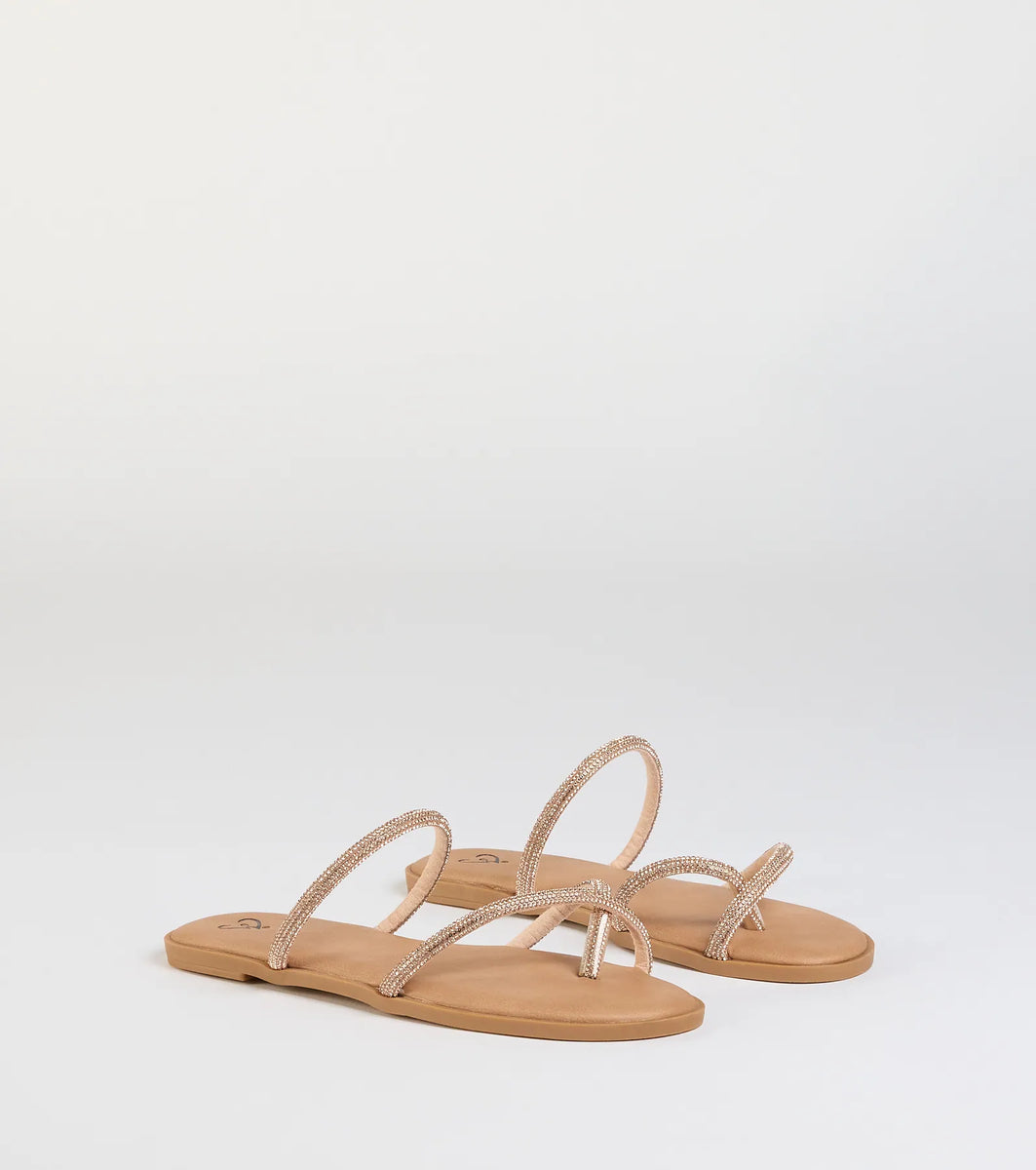 Always Shining Rhinestone Strappy Sandals | Windsor Always Shining Rhinestone Strappy Sandals | Windsor