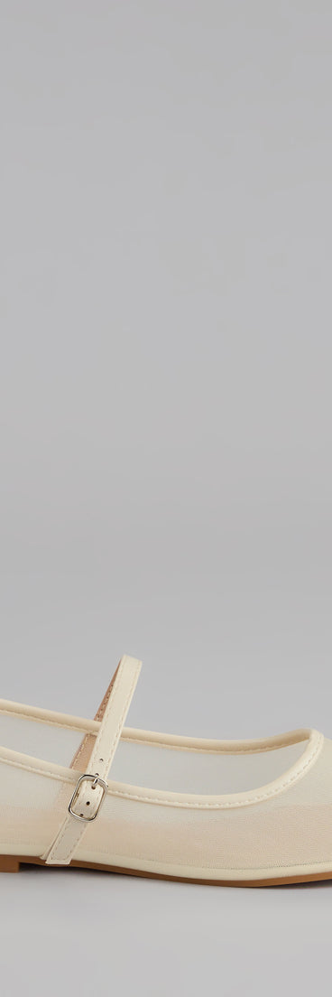 This piece brings trend-right energy to the Soft Steps Sheer Mesh Ballet Flats, perfect for fall outfits that stand out.