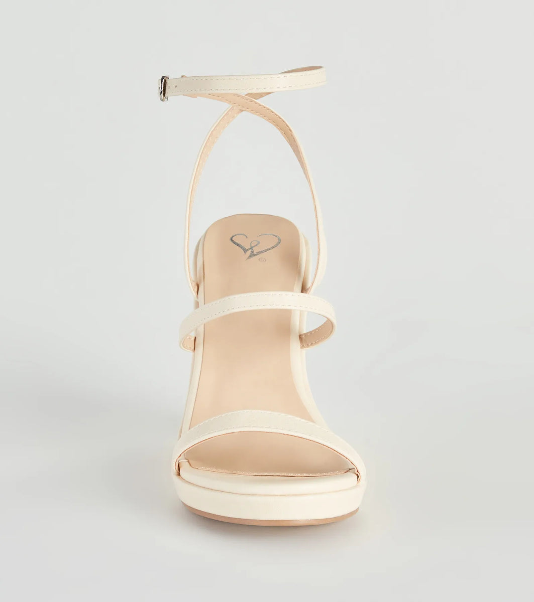 strappy platform wedges