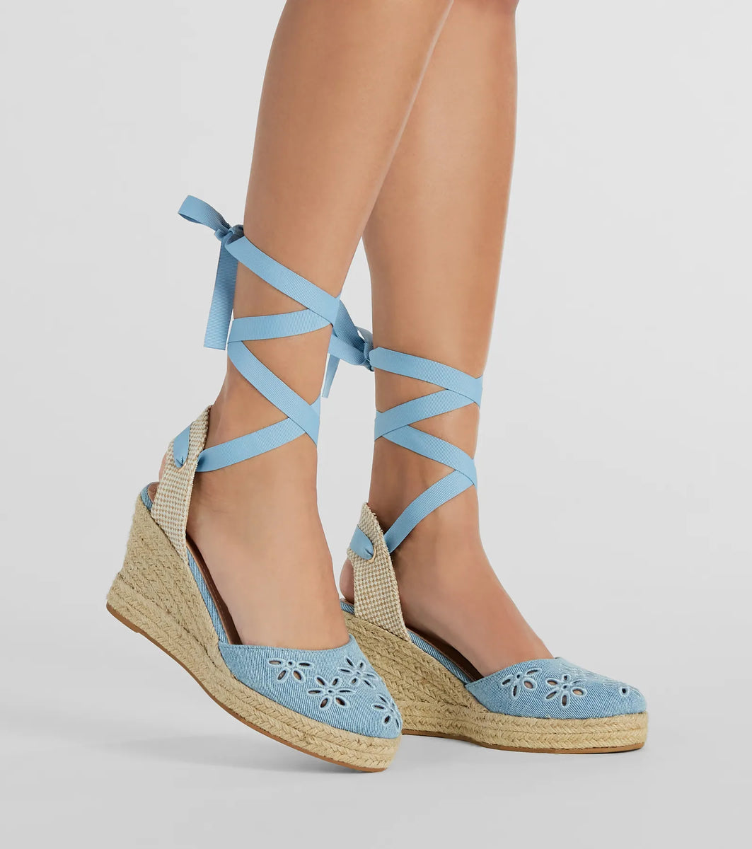 Cute Vibes Flower-Detail Espadrille Wedges | Windsor Cute Vibes Flower-Detail Espadrille Wedges | Windsor