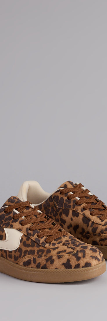 This piece brings trend-right energy to the Wild Stride Suede Leopard Sneakers, perfect for fall outfits that stand out.