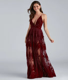 Morgan Formal Flocked Velvet Dress is the perfect prom dress pick with on-trend details to make the 2024 dance your most memorable event yet!
