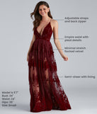 You'll be the best dressed in the Morgan Formal Flocked Velvet Dress as your summer formal dress with unique details from Windsor.
