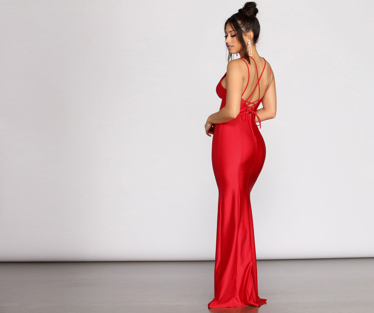Sami Lace Up Mermaid Dress | Windsor
