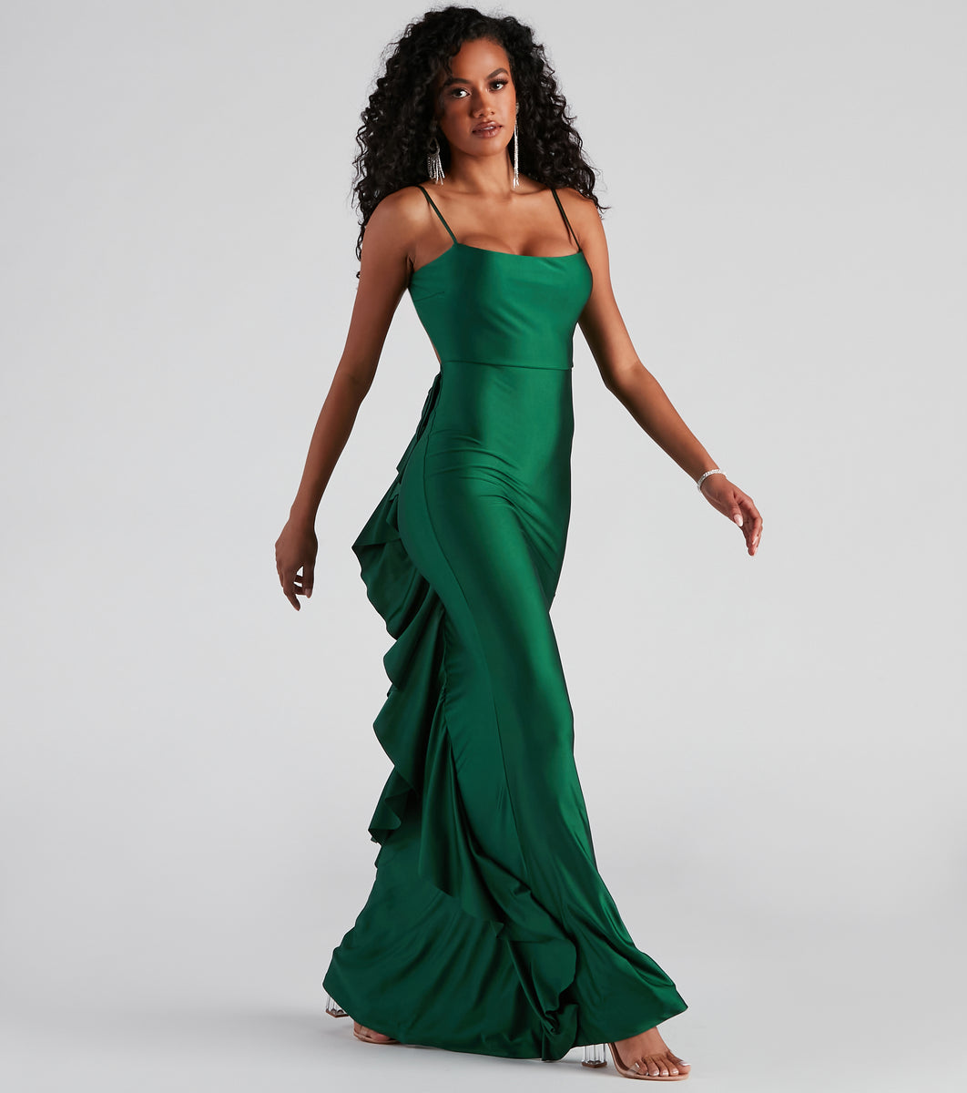 Meadow Formal Open Back Ruffled Dress | Windsor Meadow Formal Open Back Ruffled Dress | Windsor