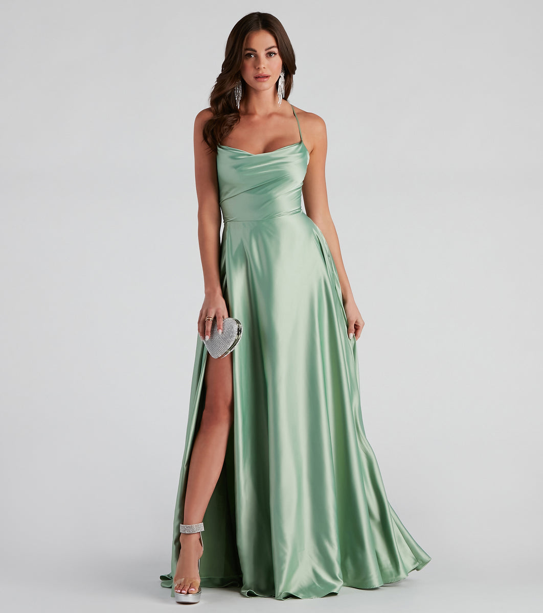 Kailey Formal Lace-Up A-Line Dress | Windsor Kailey Formal Lace-Up A-Line Dress | Windsor