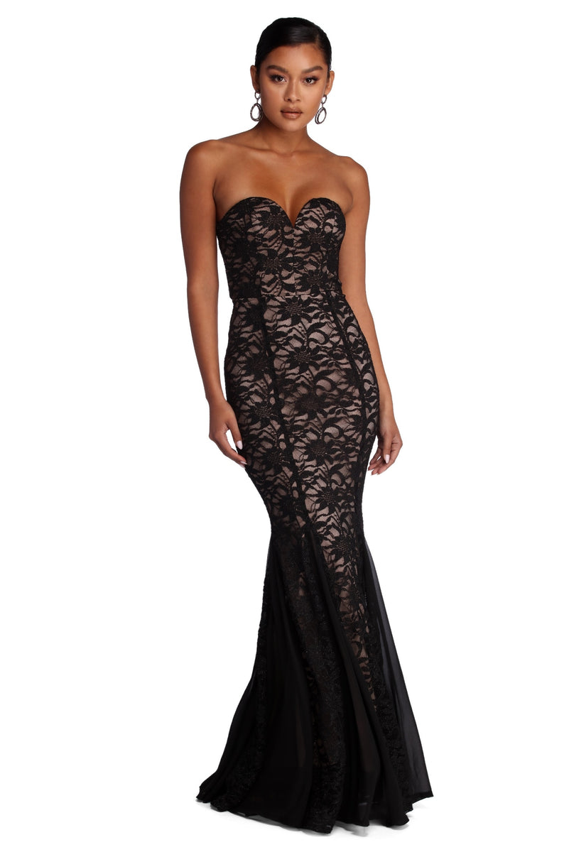 Daniela Formal Glitter Lace Dress & Windsor