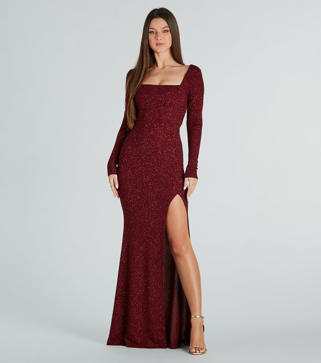 Glitter Mermaid Lace-Up Dress | Caris Formal Windsor