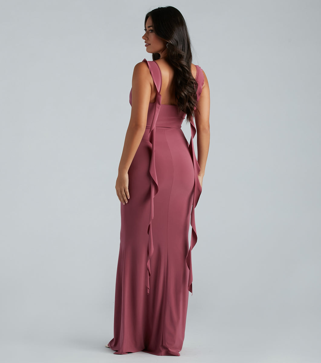 Barbara Formal Ruffle Mermaid Dress | Windsor