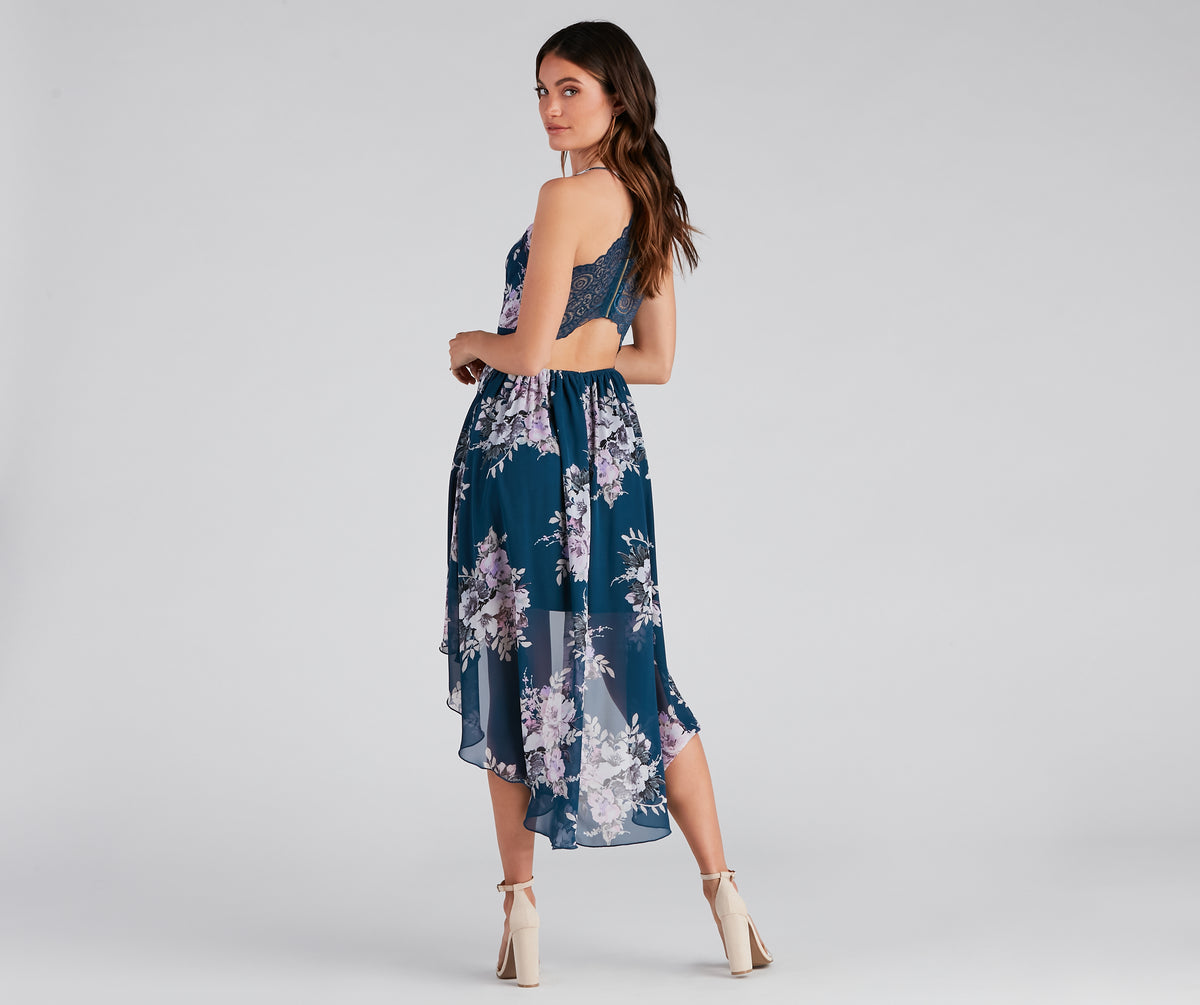 Sugar And Spice Floral High-Low Dress | Windsor