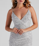 Party Starter Sequin Wrap Dress is a gorgeous pick as your 2024 prom dress or formal gown for wedding guests, spring bridesmaids, or army ball attire!