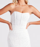 Sweet Charmer Lace Strapless Mini Dress