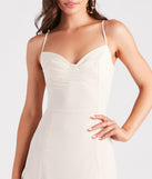 Chic Flowy Chiffon Midi Dress creates the perfect summer wedding guest dress or cocktail party dresss with stylish details in the latest trends for 2023!
