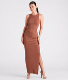 Casual-Chic Style Muse High Slit Maxi Dress