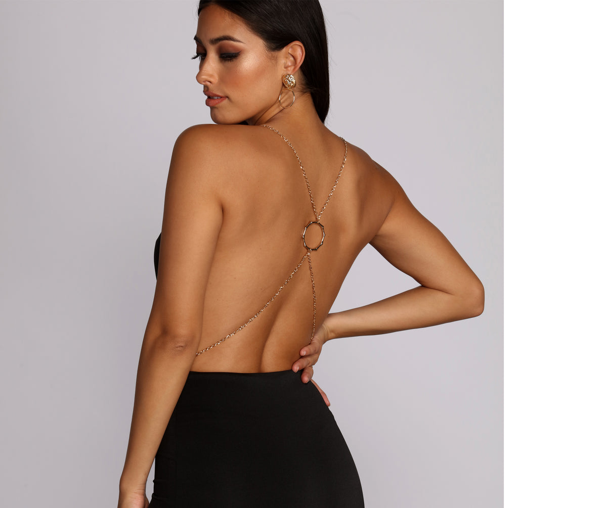 Gilded in Gold Chain Dress | Windsor Gilded in Gold Chain Dress | Windsor