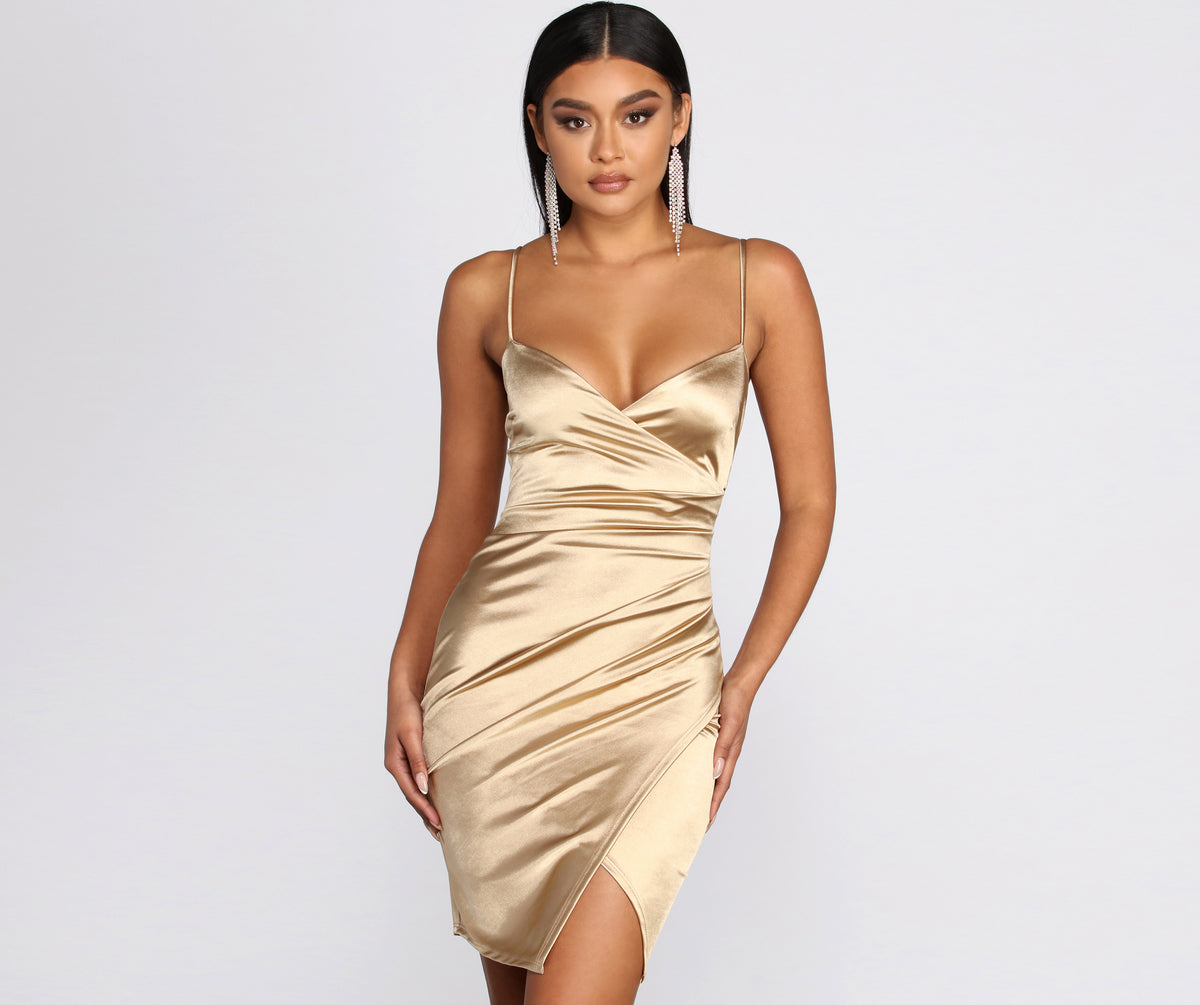 alexie glitter corset sash mini dress embellished draped corset mini dress in honey Alexie Glitter Corset Sash Mini Dress in Black