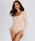 With fun and flirty details, Pleated Puff Sleeve Bodysuit shows off your unique style for a trendy outfit for the summer season!