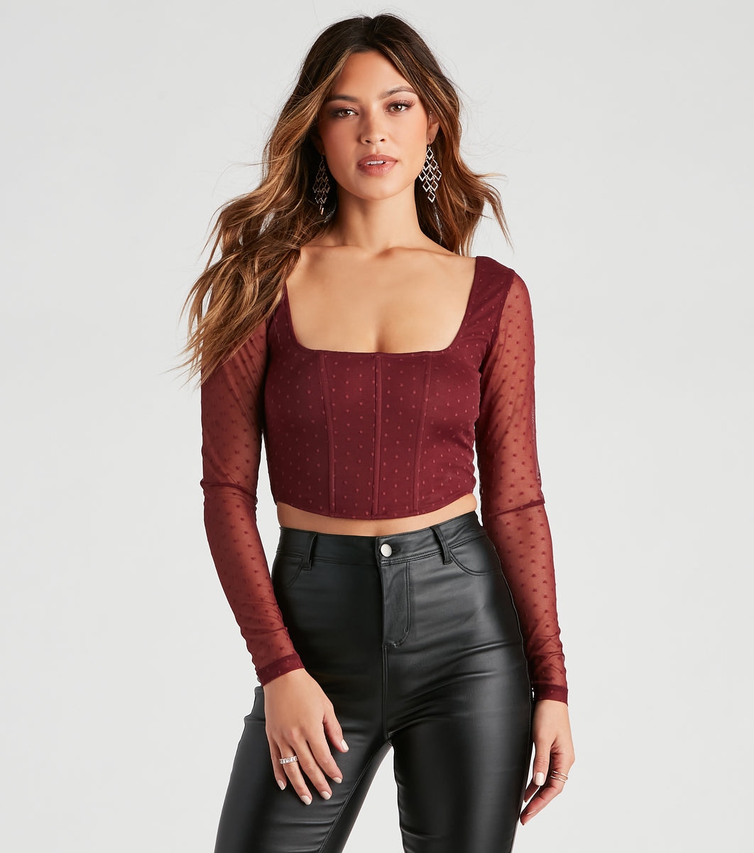 POLKA DOT CORSET TOP