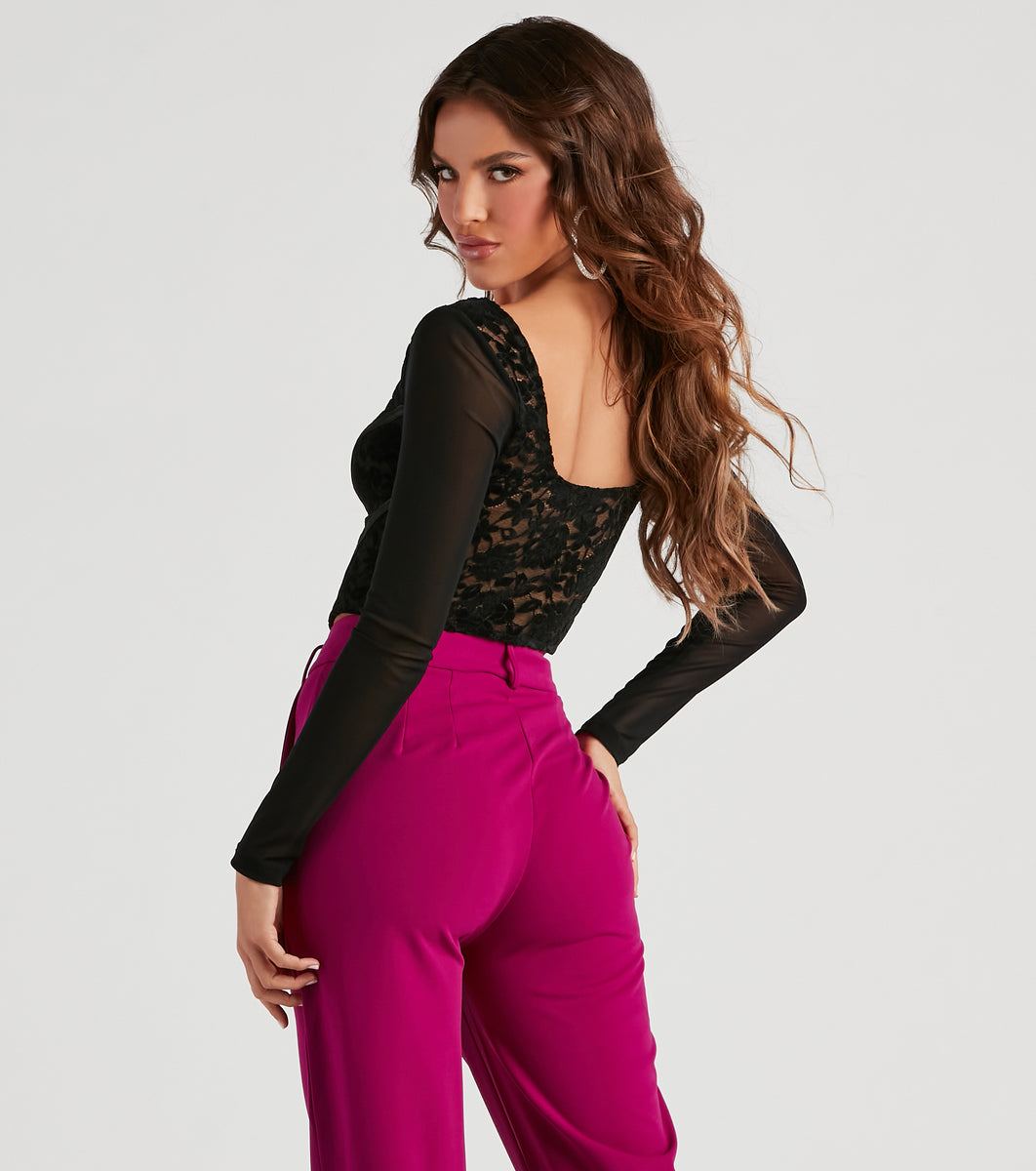 Chic Majesty Floral Lace Bustier & Windsor