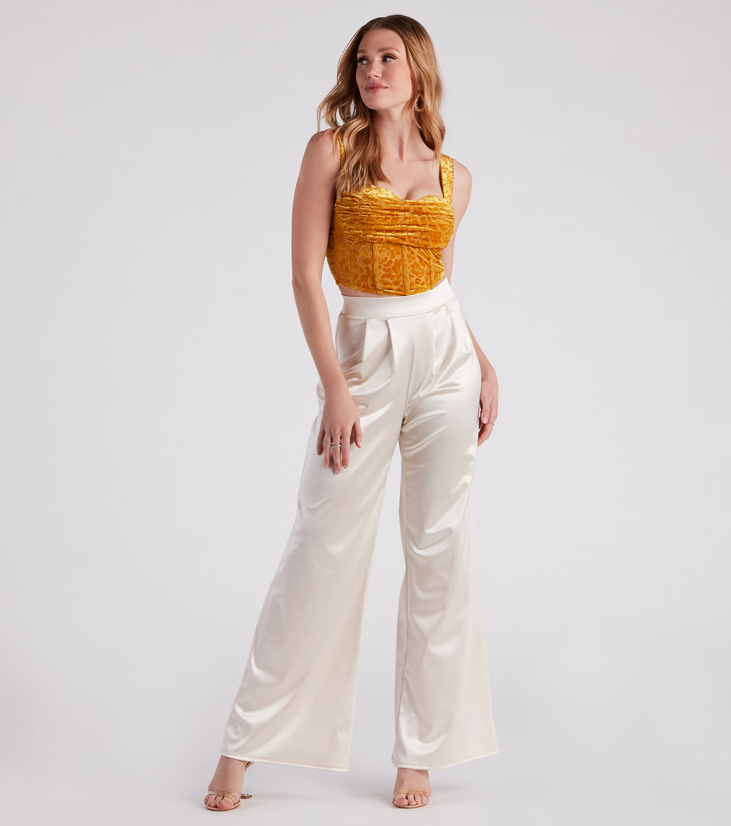 Velvet Corset Top