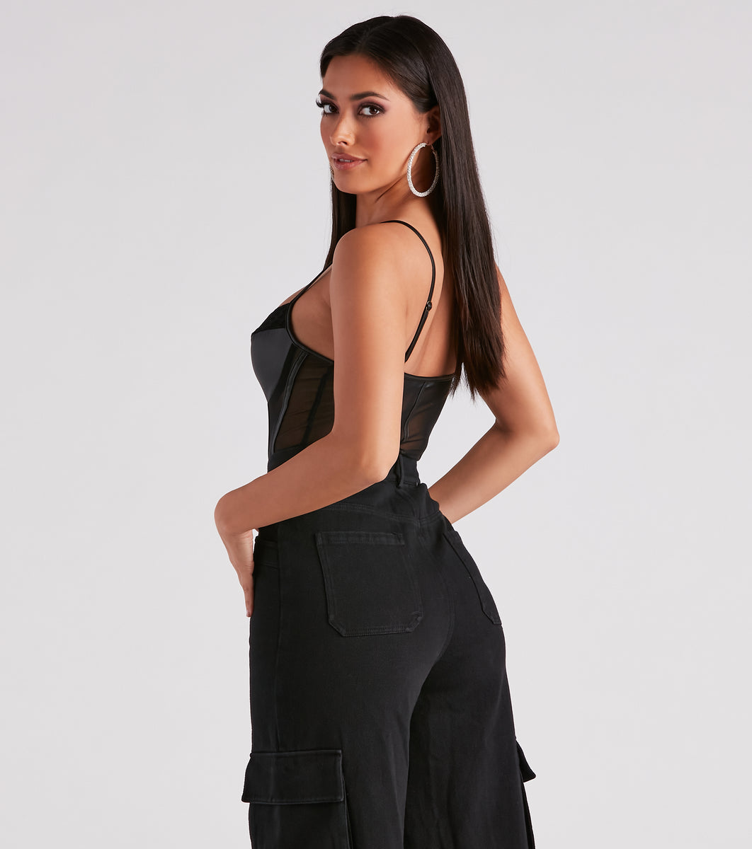 Daring Desire Mesh Lace Bodysuit | Windsor