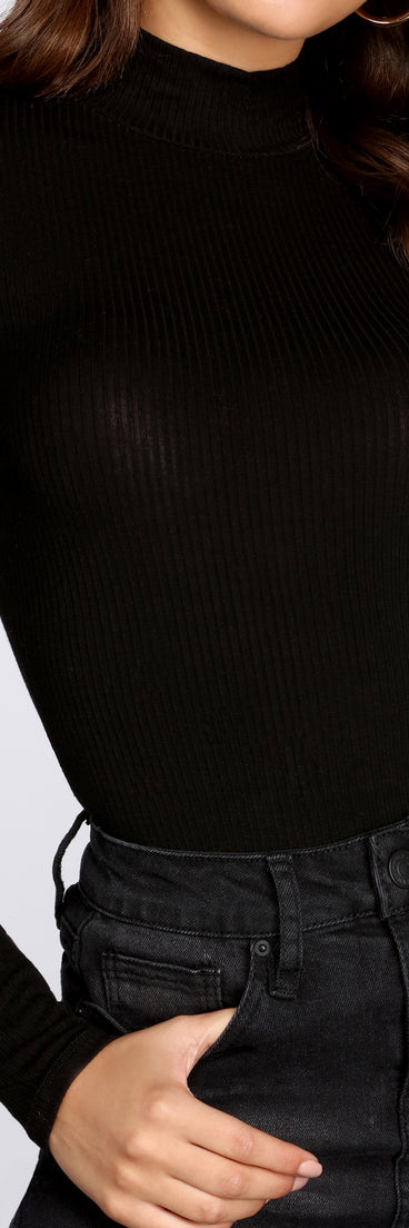 Make It Basic Ribbed Bodysuit