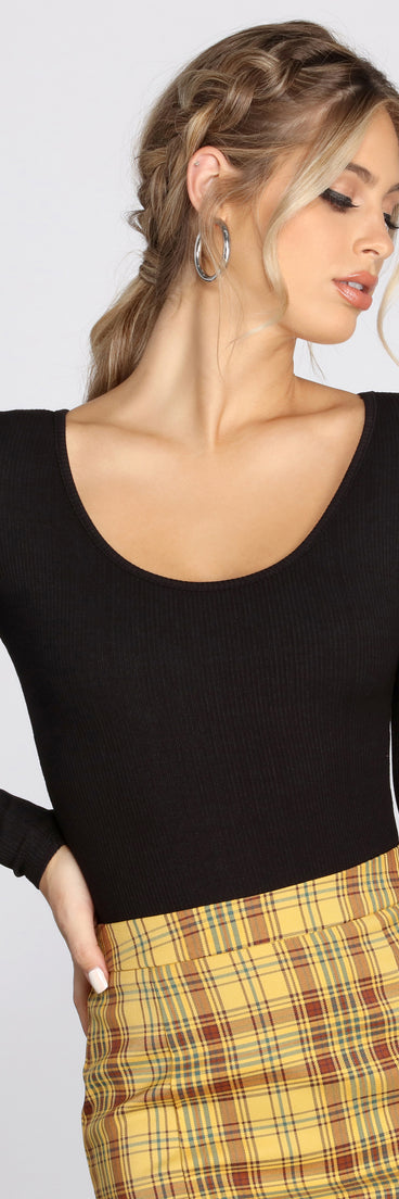 Basic Scoop Neck Bodysuit