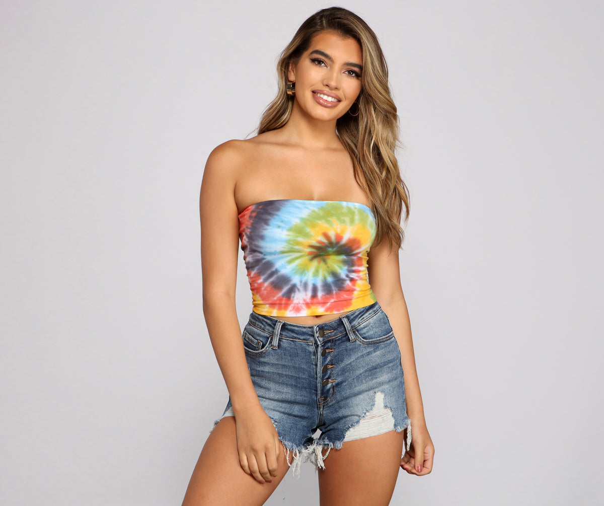 Groovy Gal Tie-Dye Tube Top | Windsor