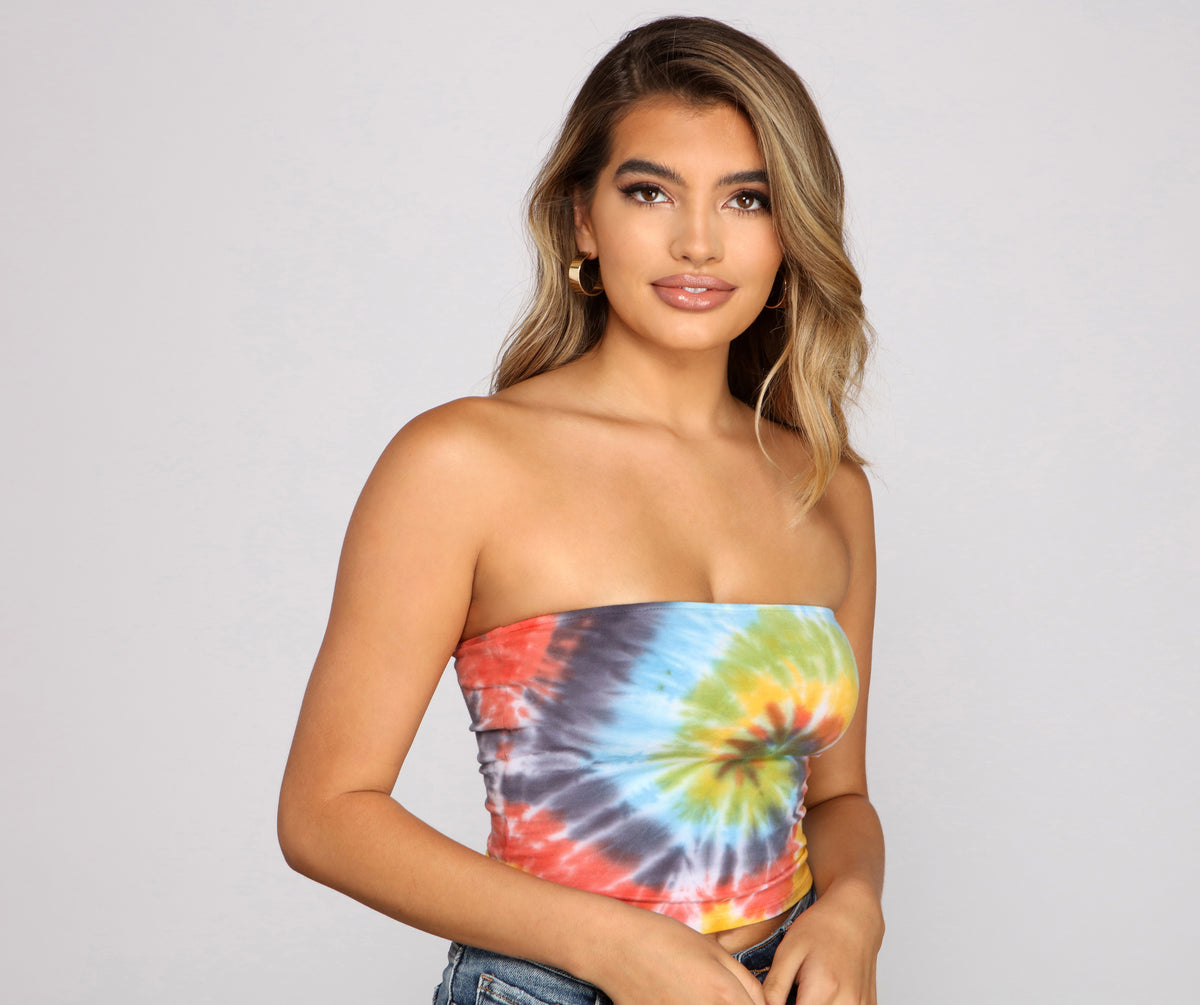 Groovy Gal Tie-Dye Tube Top | Windsor