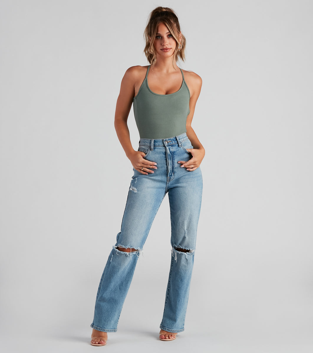 STARTING OVER KNIT BODYSUIT