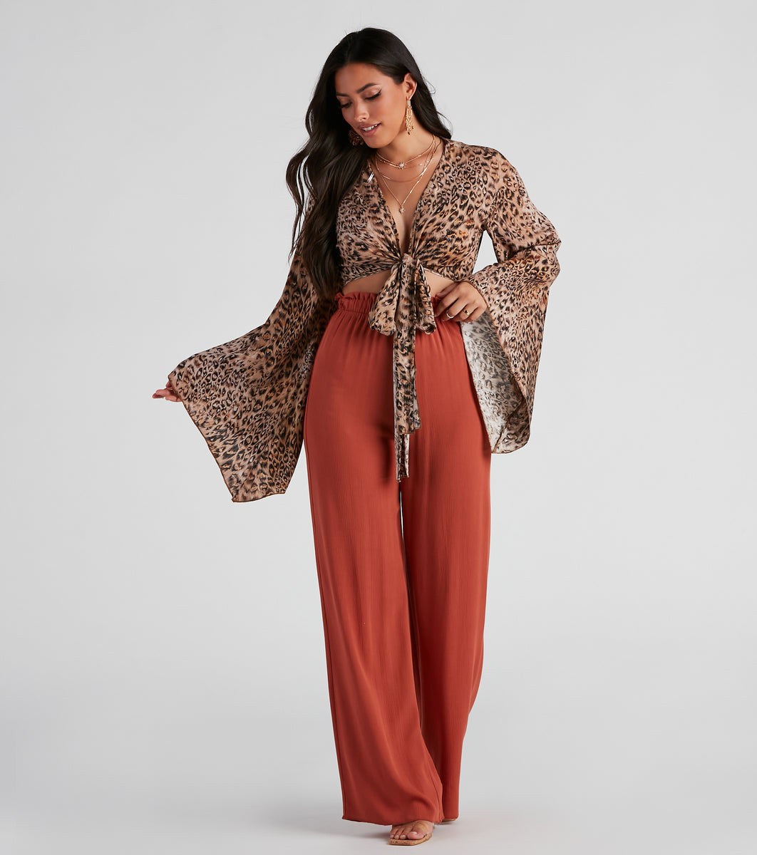 WILD CHIC CREAM WOVEN TOP