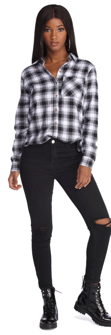 Plaid For Keeps Button Up Shirt