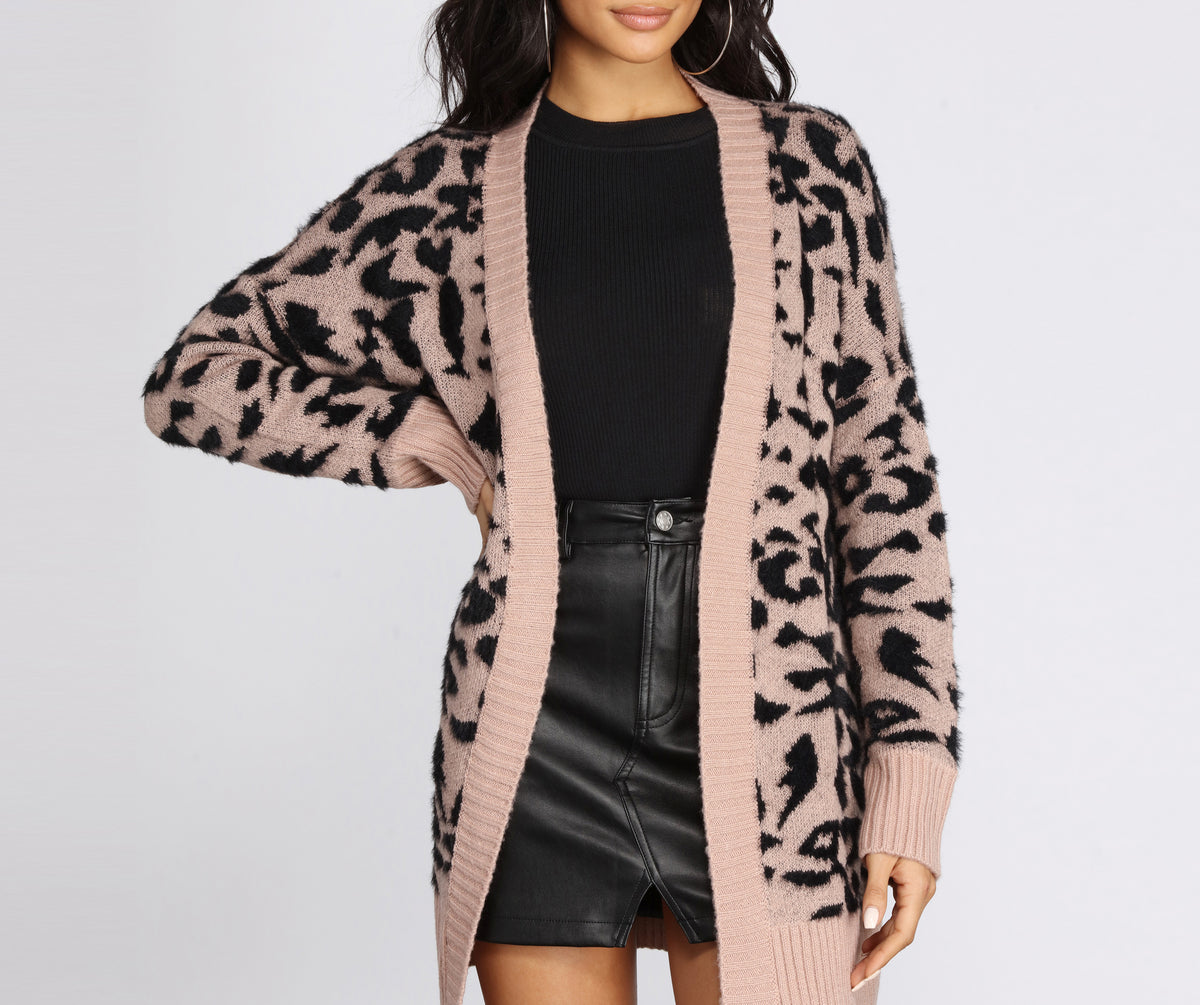 Purrfect Style Leopard Print Cardigan | Windsor