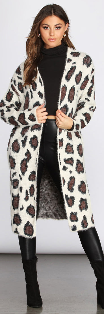 With fun and flirty details, A Long Time Obsession Leopard Cardigan shows off your unique style for a trendy outfit for the summer season!