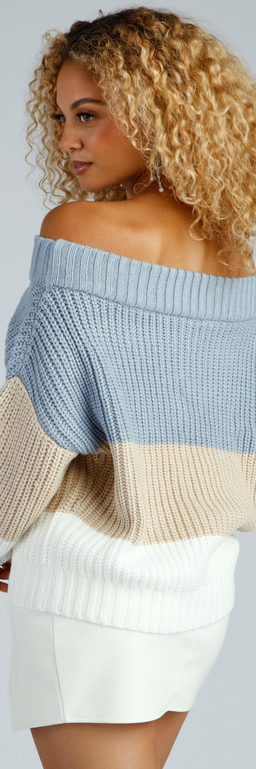 With fun and flirty details, Cozy And Chill Colorblock Sweater shows off your unique style for a trendy outfit for the summer season!